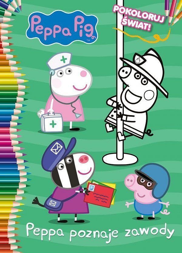 Peppa poznaje zawody. Pokoloruj świat! świnka peppa