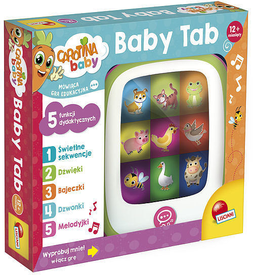 Carotina Baby Tab z 5 funkcjami dydaktycznymi