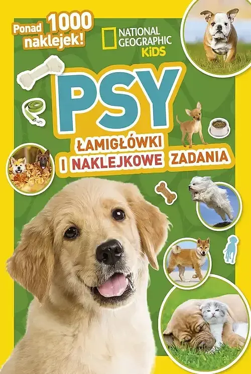 National Geographic Kids. Psy. Łamigłówki i naklejkowe zadania
