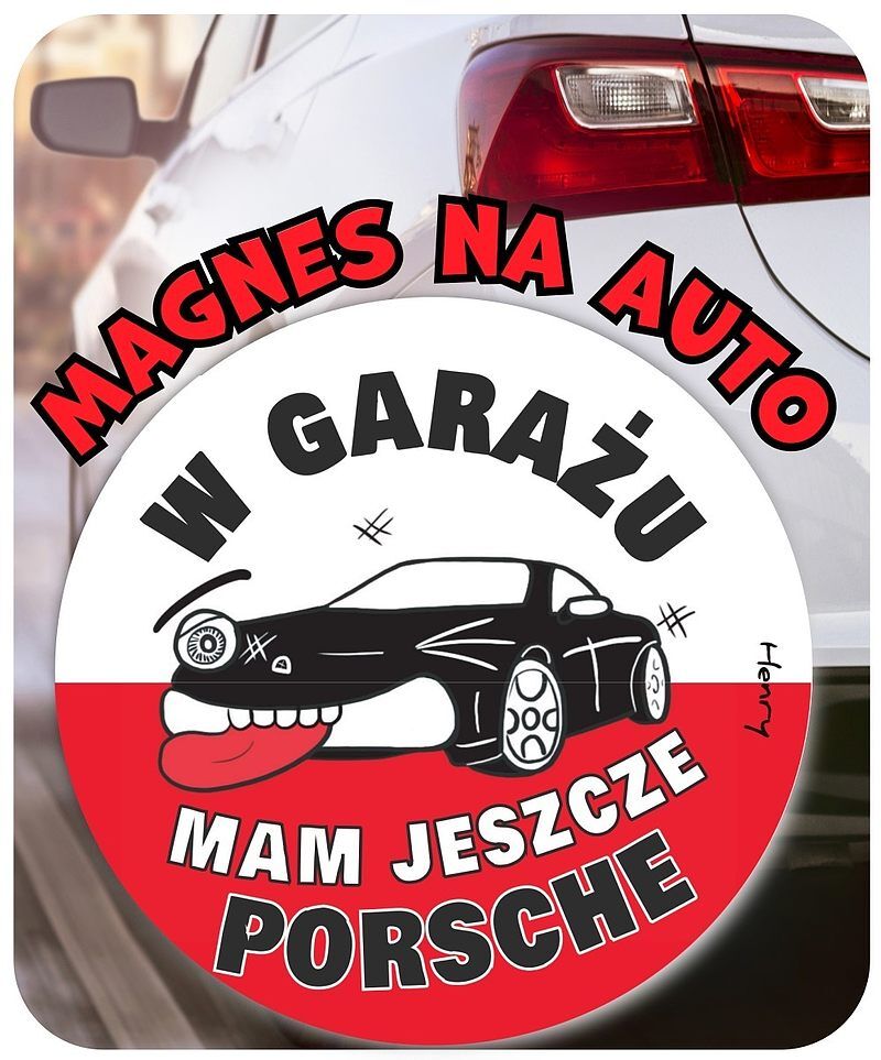 Magnes na auto porche