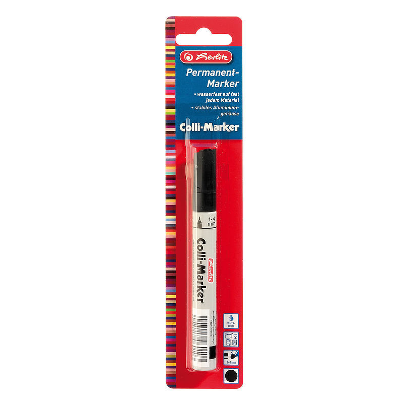 Marker herlitz wodoodporny czarny