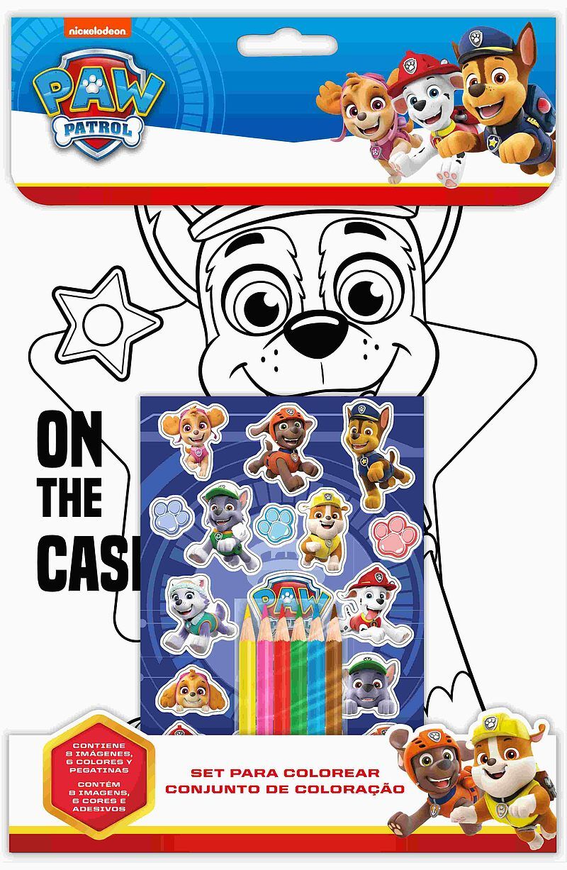 Zestaw do kolorowania paw patrol pw19751