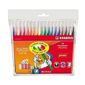 Flamastry Stabilo Power 18 kolorów (280/18-02)