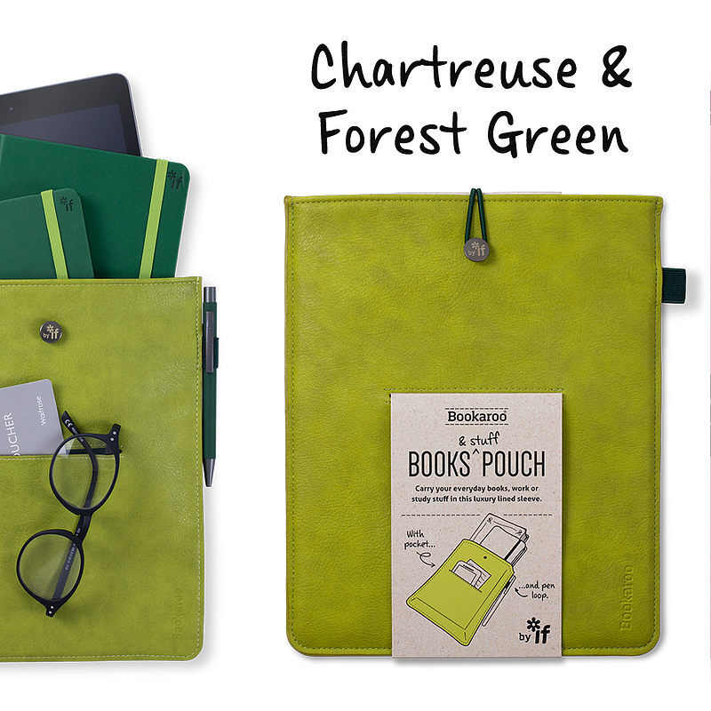 Etui na książkę zielone bookaroo books & stuff if