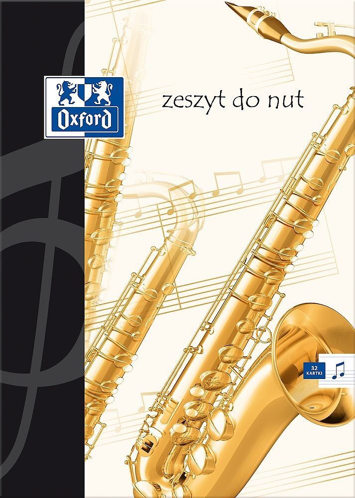 Zeszyt do nut a5 32k pięciolinia oxford pakiet 10 sztuk