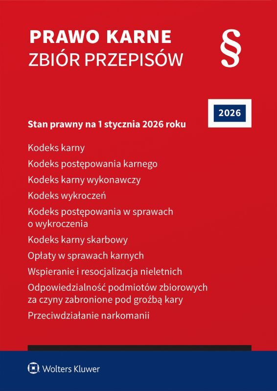 Prawo karne. Zbiór przepisów. 2026