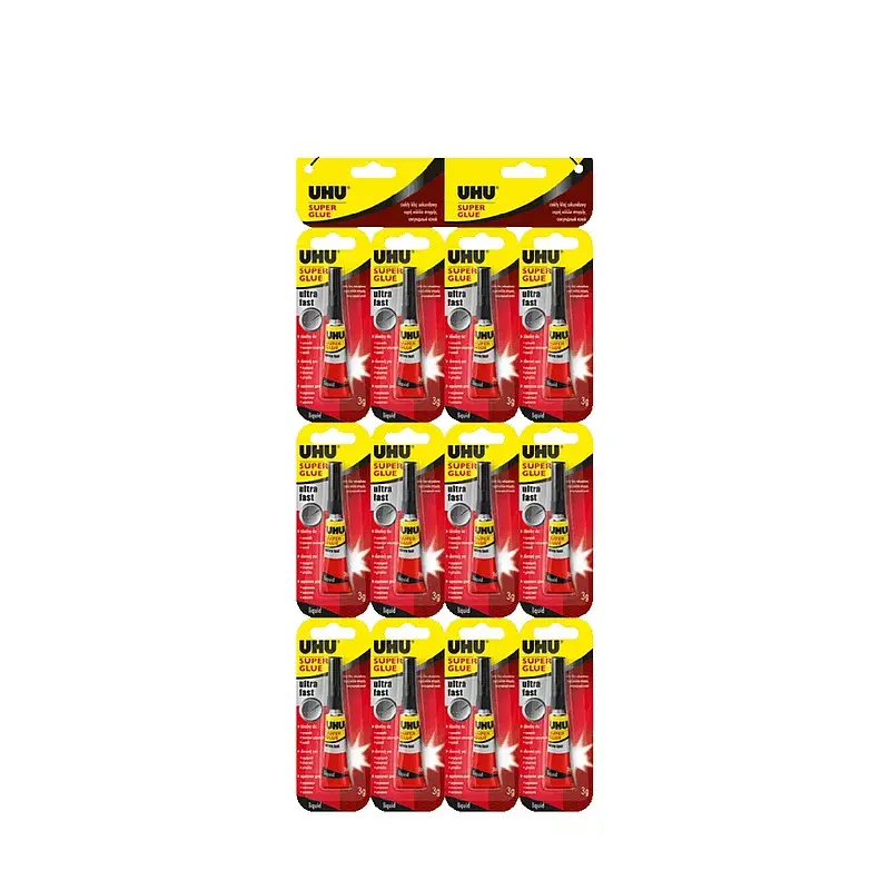 Klej uhu super glue jumbo 3g blister 1 szt