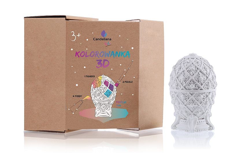 Kolorowanka 3d jajo fabergé