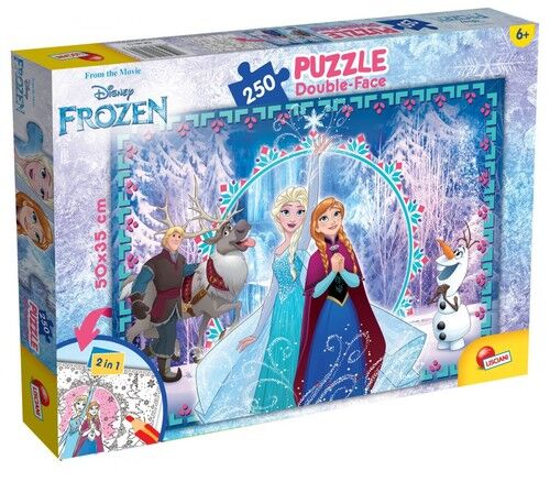 Puzzle dwustronne Kraina Lodu 250