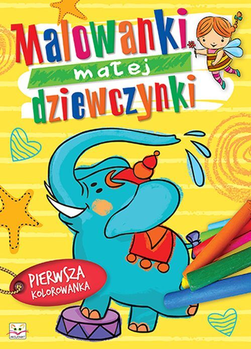 Malowanka małej dziewczynki