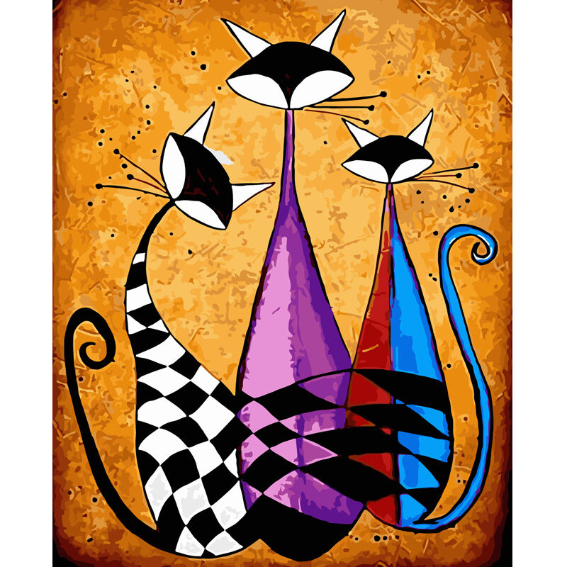 Malowanie po numerach Trzy Koty 40x50cm