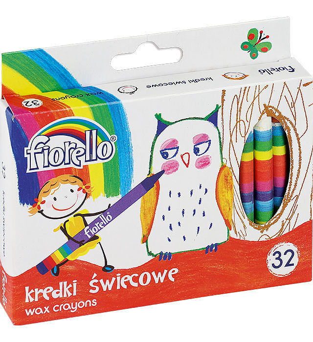 Kredki świecowe 32 kolory fiorello