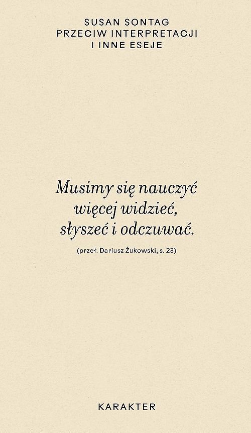 Przeciw interpretacji i inne eseje