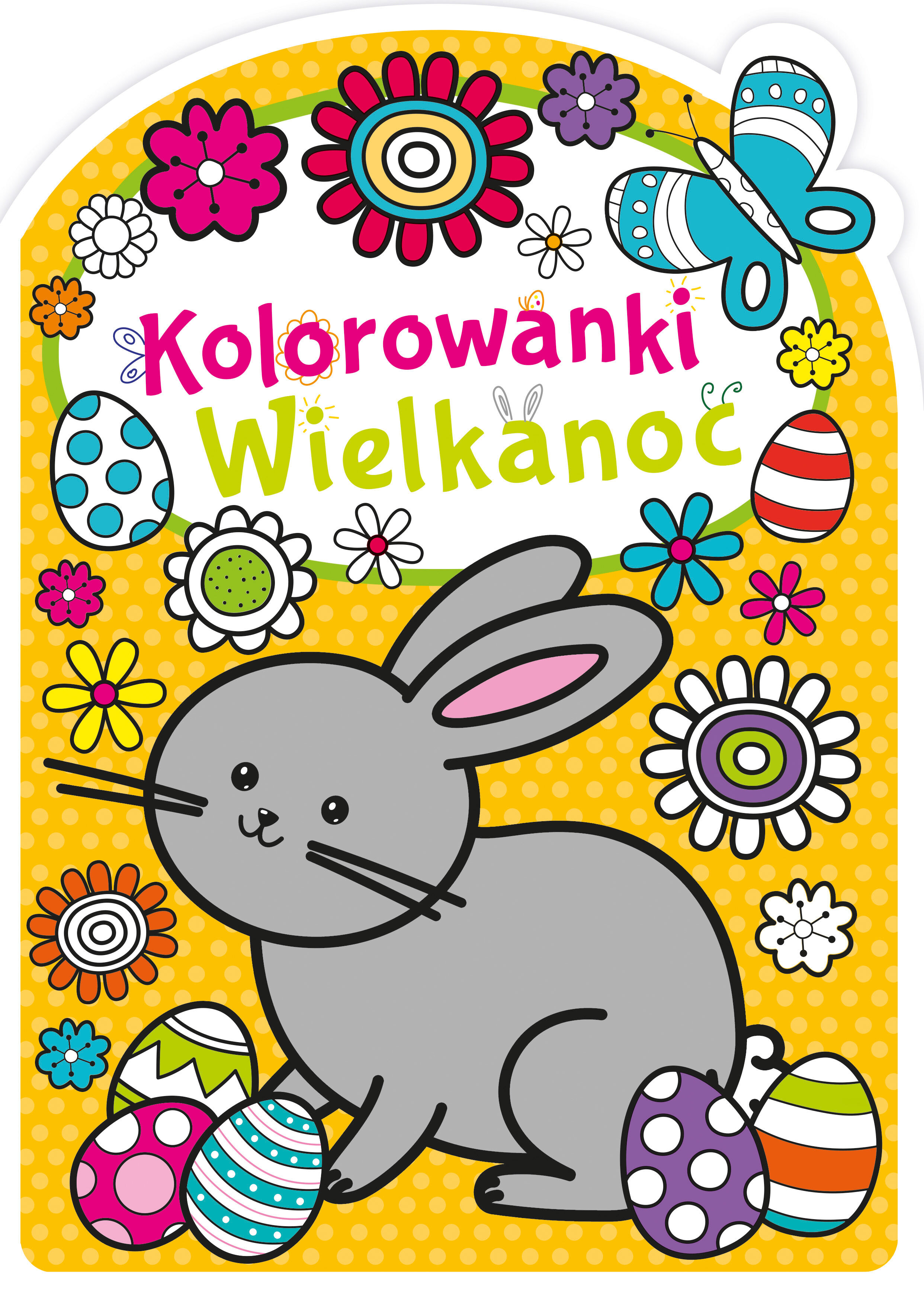 Wielkanoc kolorowanka z wykrojnikiem