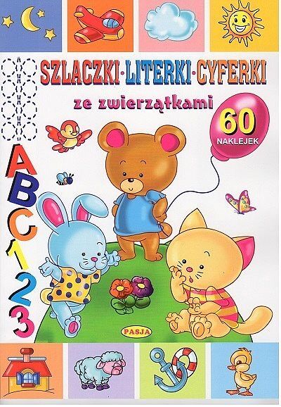 Szlaczki, literki, cyferki ze zwierzątkami