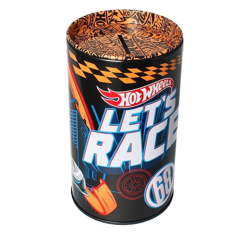 Skarbonka starpak metalowa okrągła hot wheels