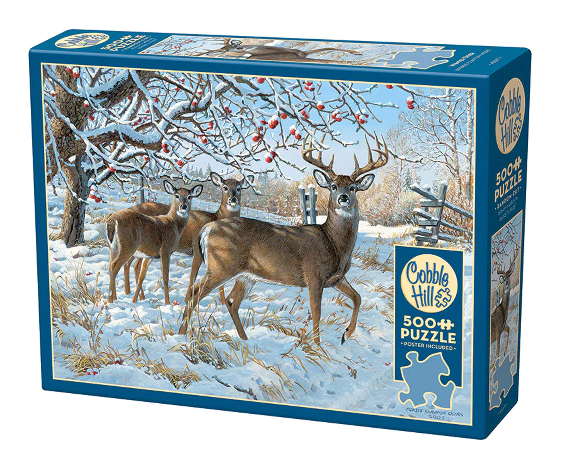 Puzzle 500 Jelenie zimą 113163
