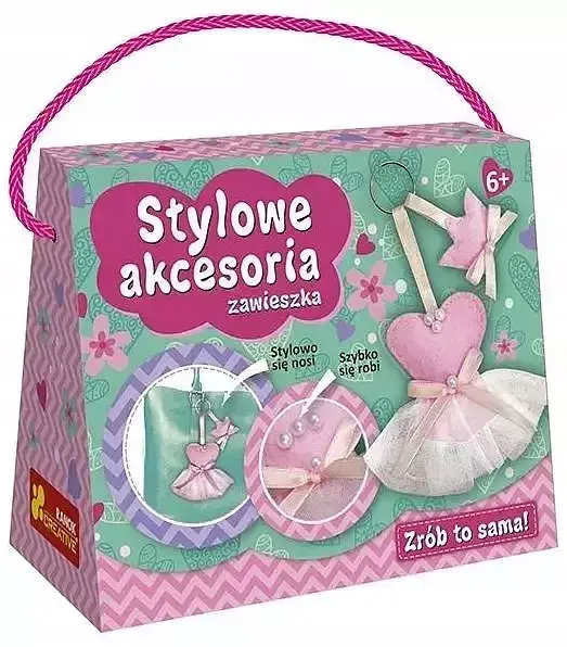 Zestaw kreatywny baletnica stylowa zawieszka breloczek