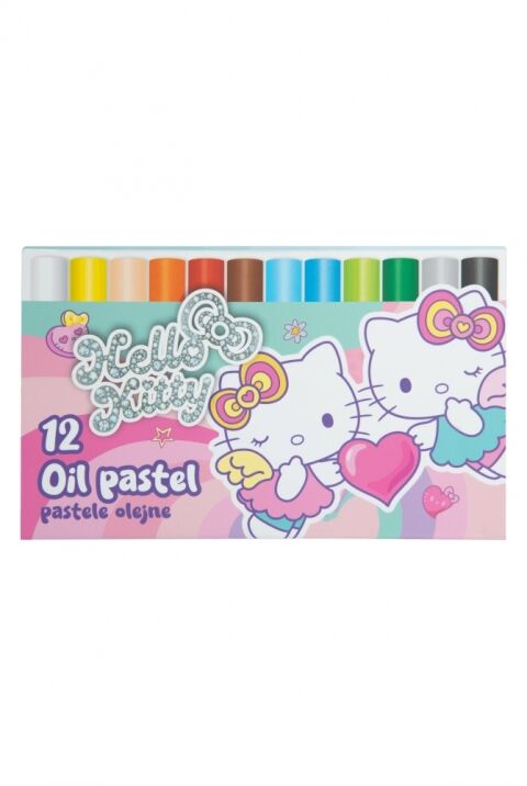Pastele olejne Hello Kitty 12 kolorów