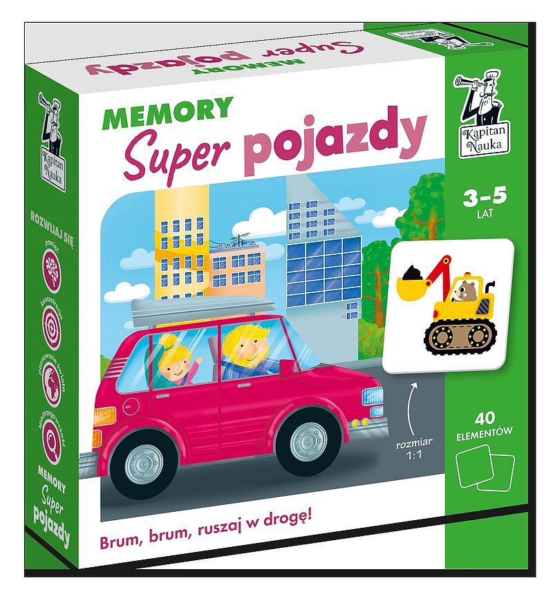 Memory Super pojazdy. Kapitan Nauka