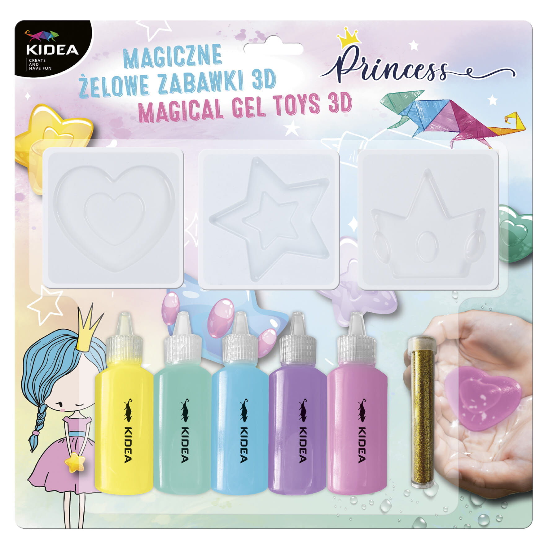Magiczne żelowe zabawki 3D Księżniczka Kidea