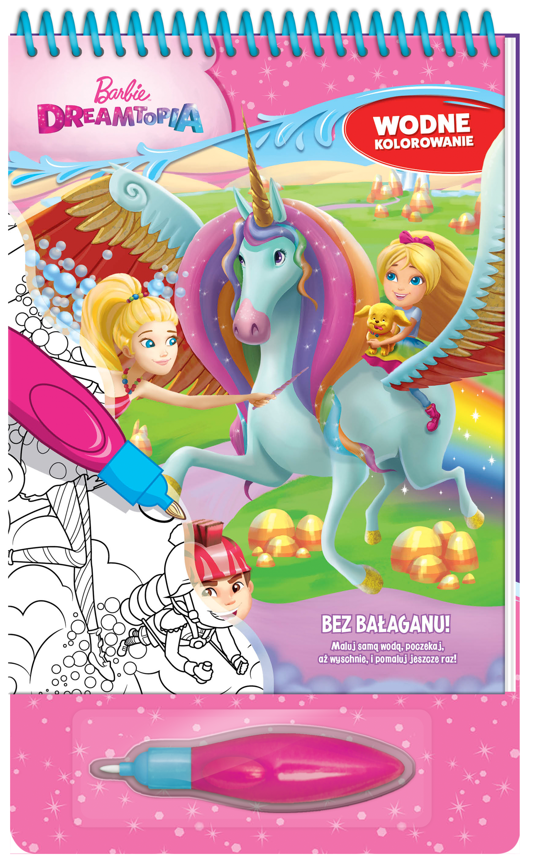 Barbie. Wodne kolorowanie.