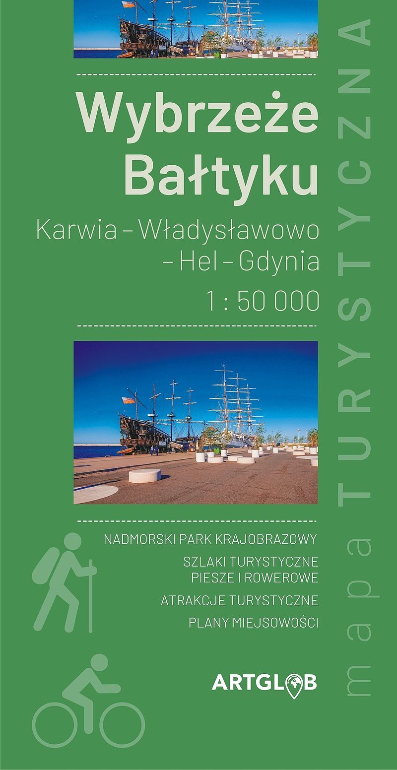 Wybrzeże bałtyku karwia - władysławowo - hel - gdynia 1:50 000