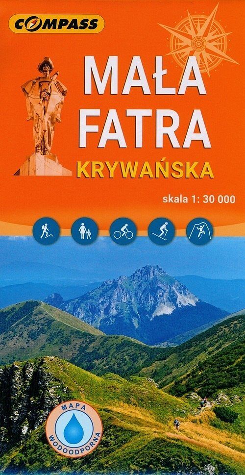 Mała Fatra. Mapa turystyczna w skali 1:30 000 (wersja wodoodporna)