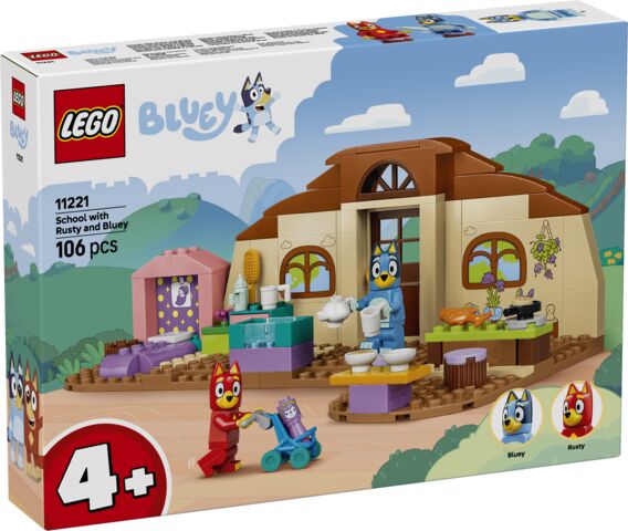 LEGO Bluey szkoła z Ryżykiem i Blue 11221