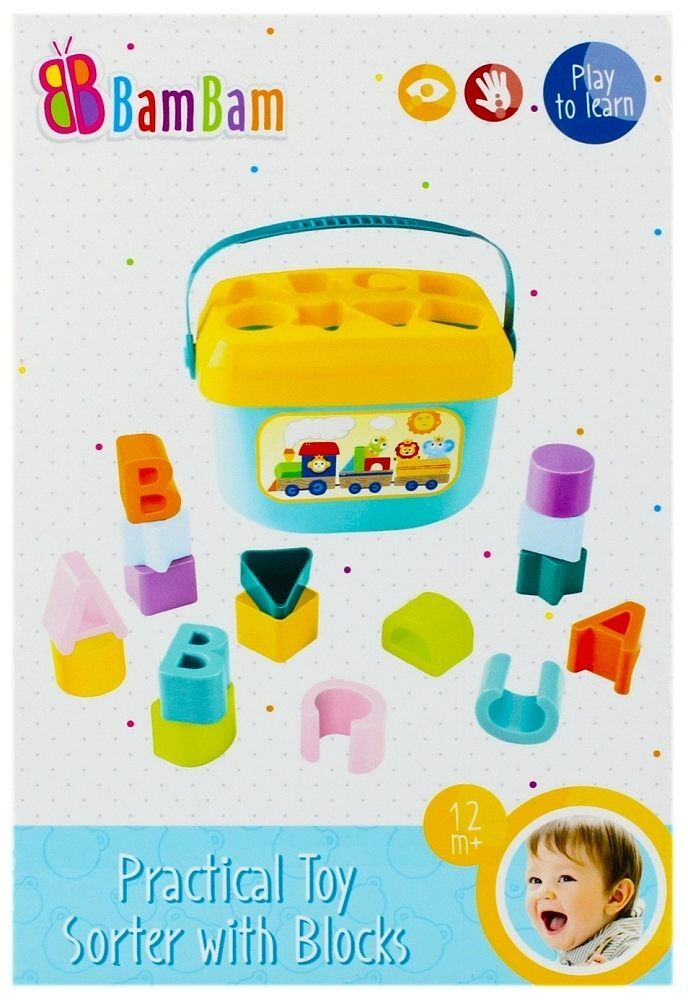 Zabawka edukacyjna sorter klocki 2w1