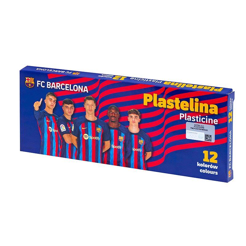 Plastelina szkolna fc barcelona 2023 12 kolorów