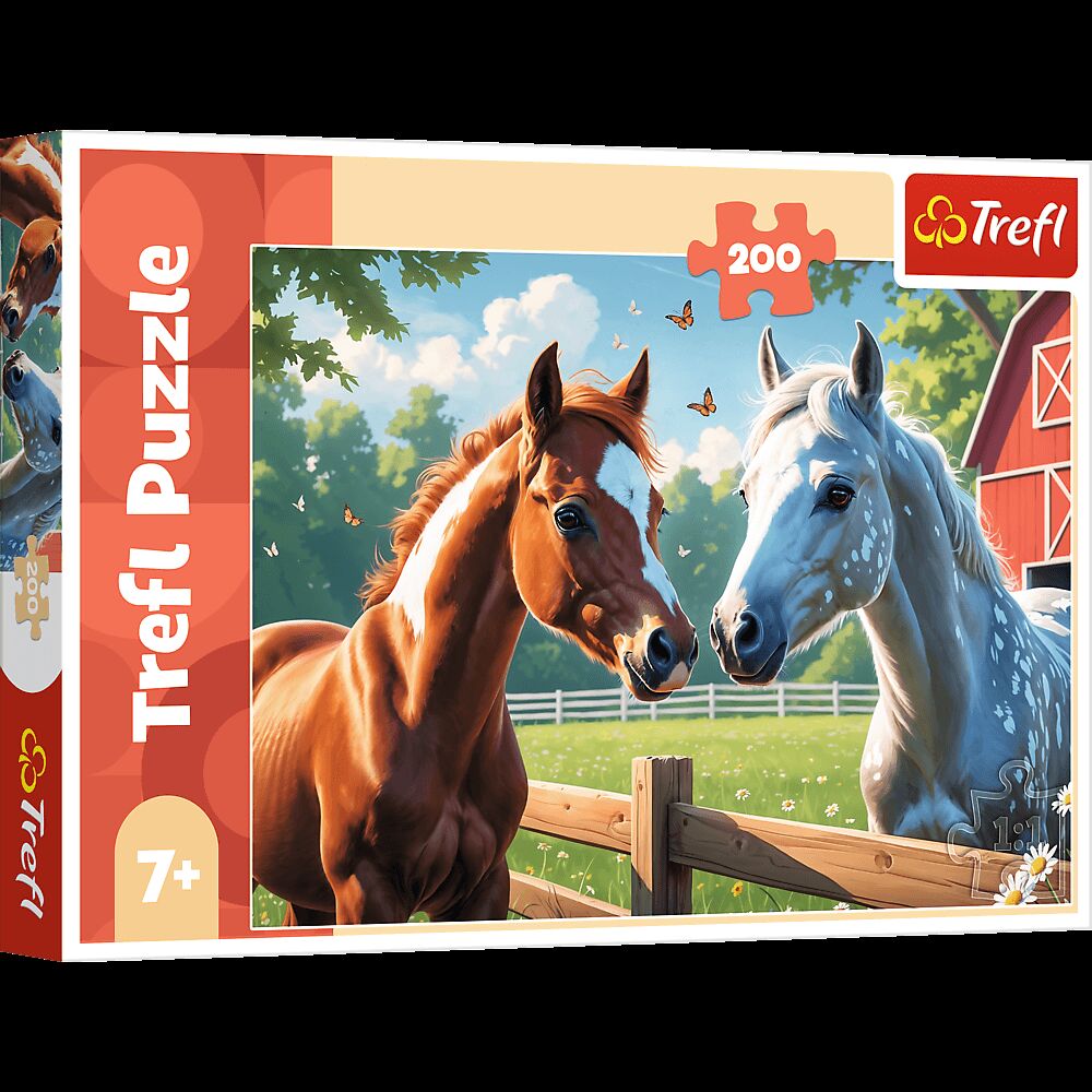 Puzzle 200 Konie na polanie 13328