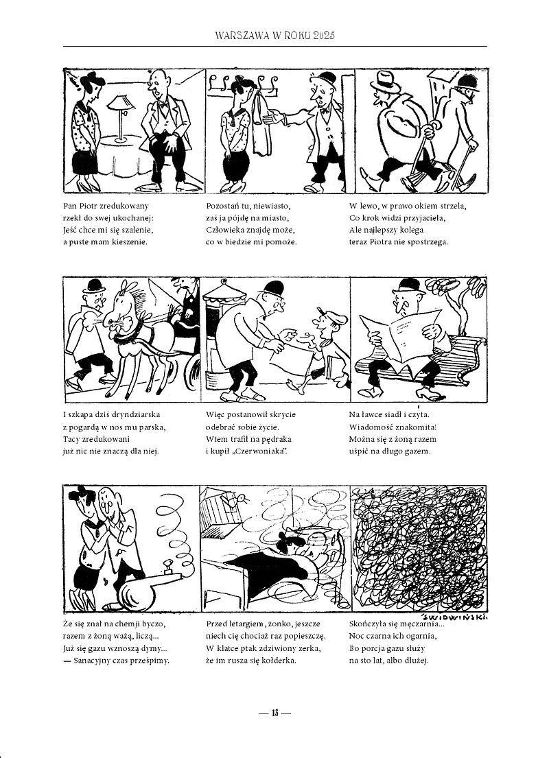 Dawny komiks polski #1 - Warszawa w roku 2025. Pan Hilary i jego przygody
