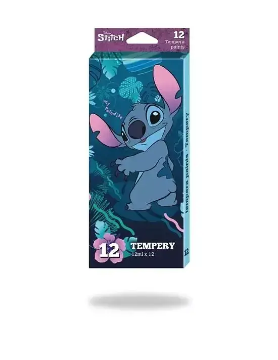 Farby tempera w tubach disney core stitch 12 ml 12 kolorów