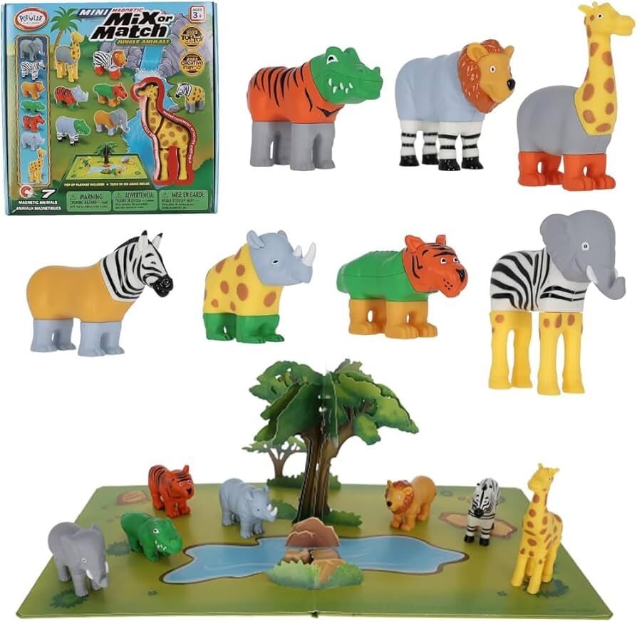 MalBlo Magnetic Mini Zwierzęta z dżungli