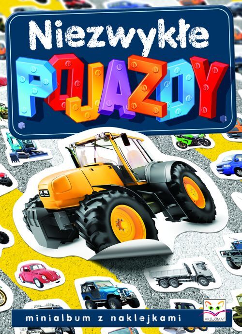 Minialbum z naklejkami. Niezwykłe pojazdy