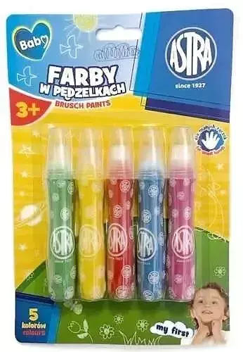 Farba w pędzlekach astra baby 5 szt
