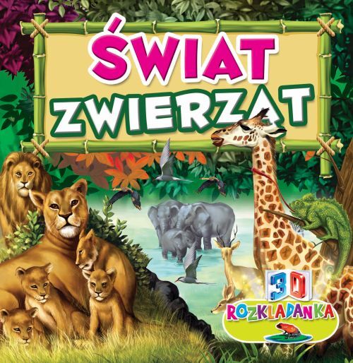 Świat zwierząt rozkładanki 3d