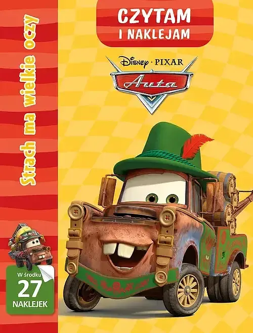 Czytam i naklejam. Strach ma wielkie oczy. Disney Pixar Auta