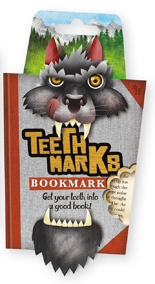 Teeth marks wilk zębowa zakładka do książki