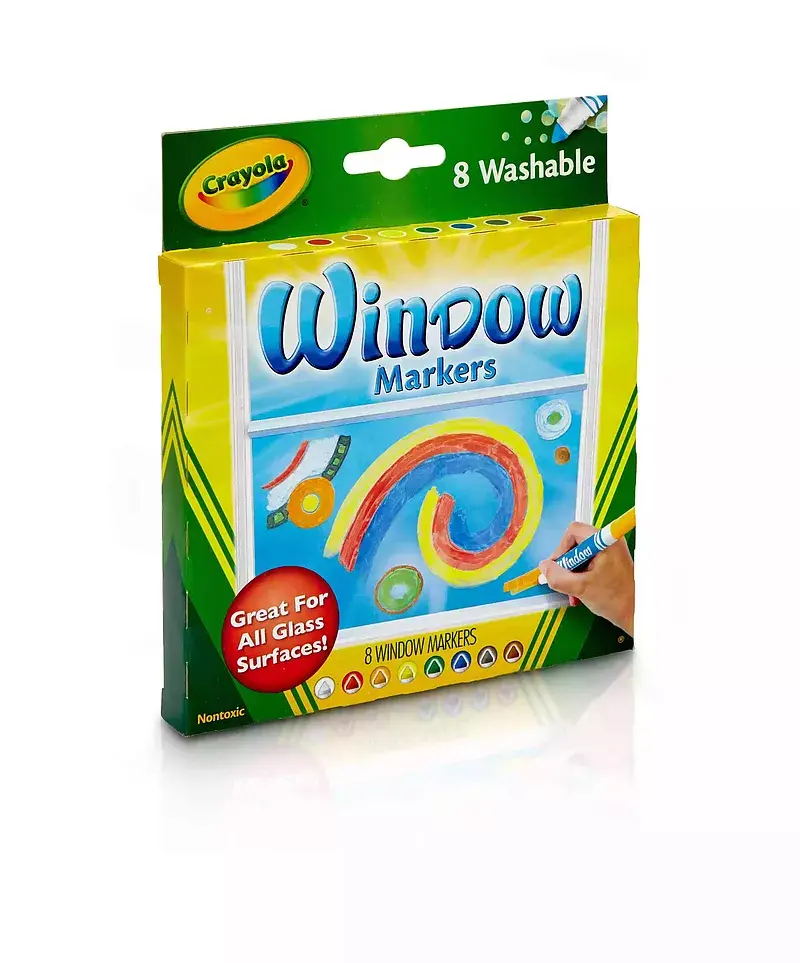 Flamastry do szkła zmywalne crayola 8 kolorów