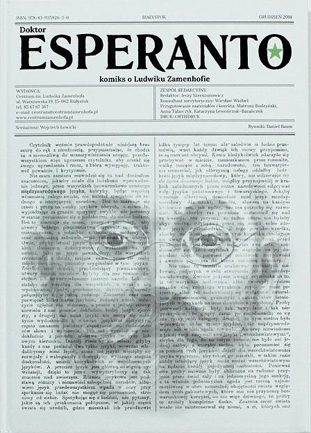 Doktor ESPERANTO - Komiks o Ludwiku Zamenhofie