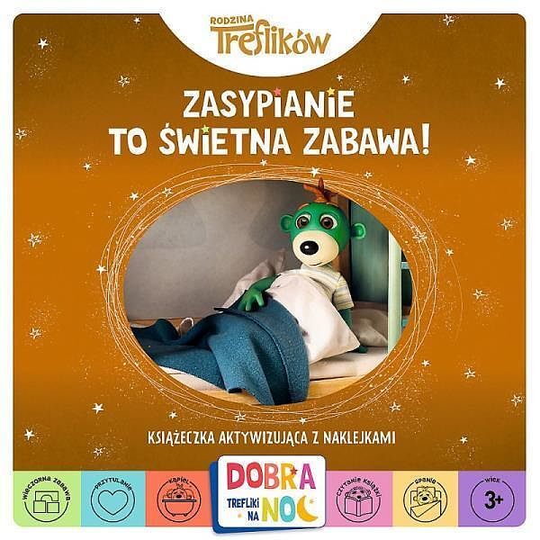 Zasypianie to świetna zabawa! książeczka aktywizująca z naklejkami