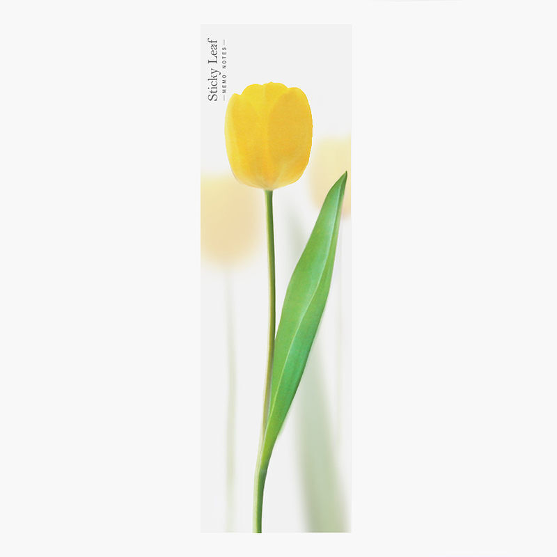 Karteczki samoprzylepne pionowe tulipan żółty