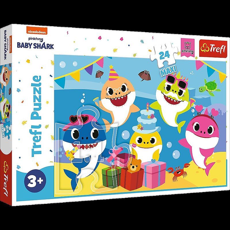 Puzzle 24 maxi wesołe baby shark 14337