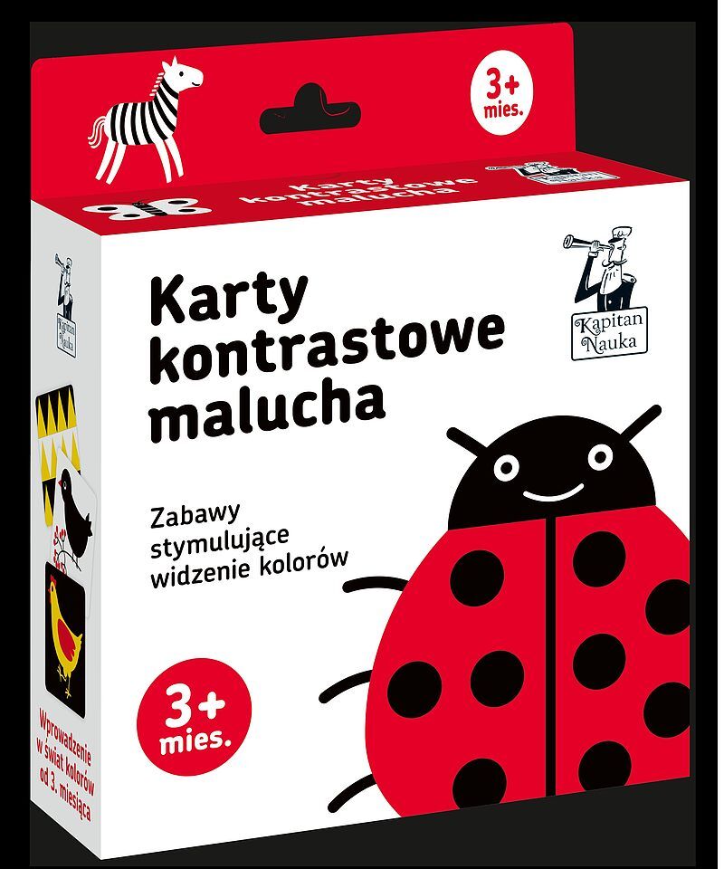 Karty kontrastowe malucha. (3+ mies.). Kapitan Nauka