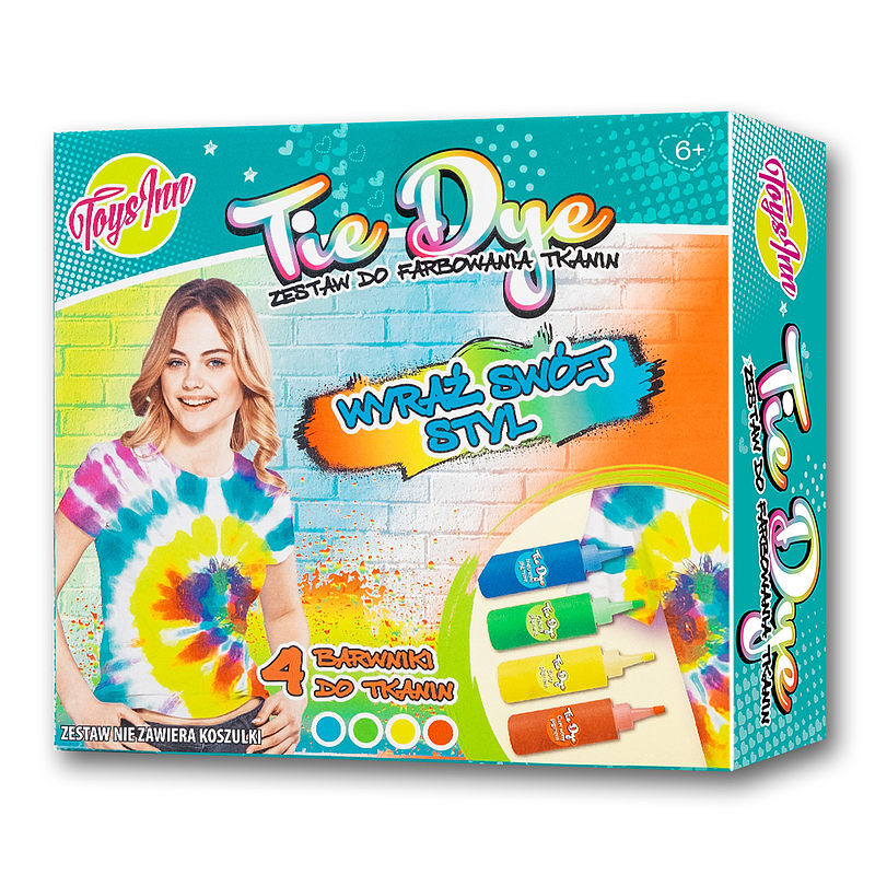 Zestaw do farbowania tkanin tie dye basic stn 6574