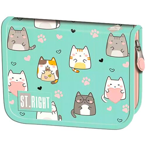 Piórnik 2 komorowy bez wyposażenia Charming Cats