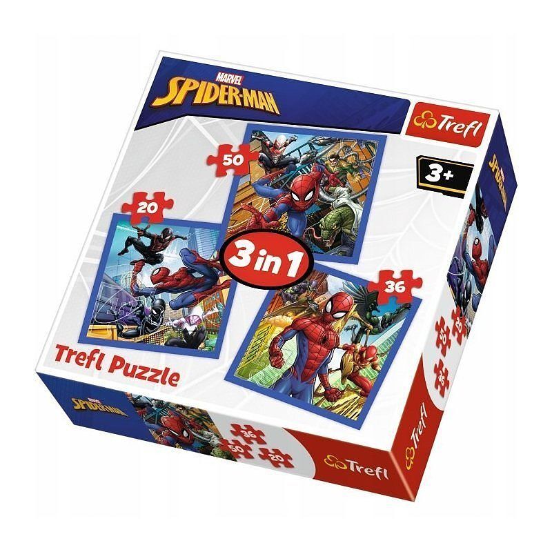 Puzzle 3w1 pajęcza siła spider-man 34841