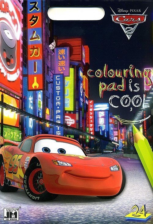 Coloring Pad A4 - Auta